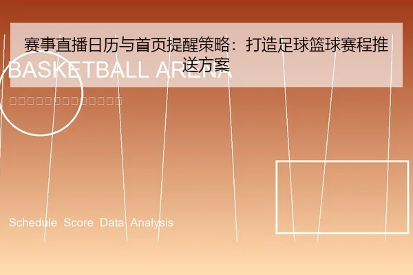 赛事直播日历与首页提醒策略：打造足球篮球赛程推送方案